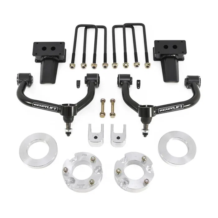 69-21350 – READYLIFT Lift Kit Suspension, 3-1/2 Inch Front Lift 1-1/4 Inch Rear Lift Without Shock Absorbers In Kit -...